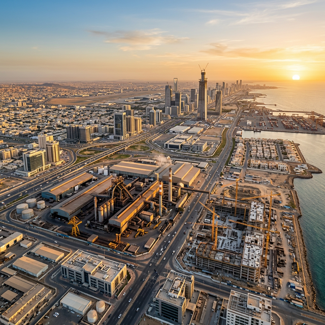 Modern Saudi Arabian cityscape