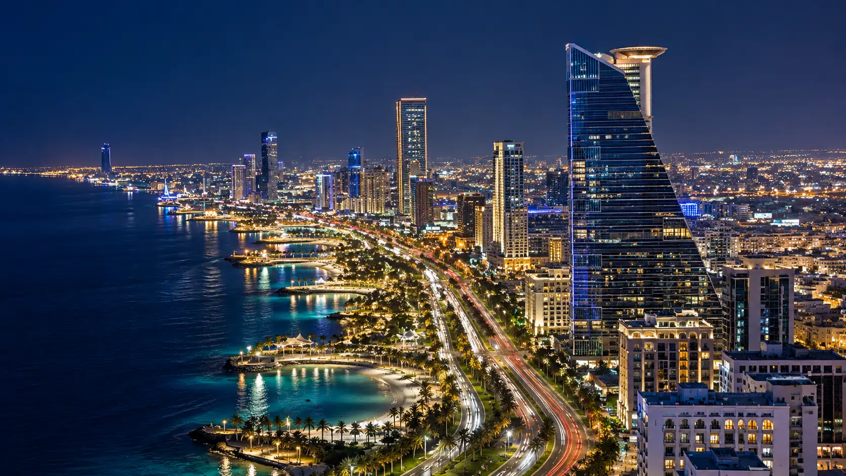 Modern Saudi Arabian cityscape